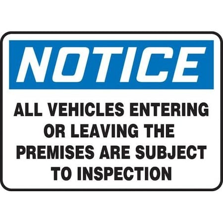 Notice Sign, MADC825VP